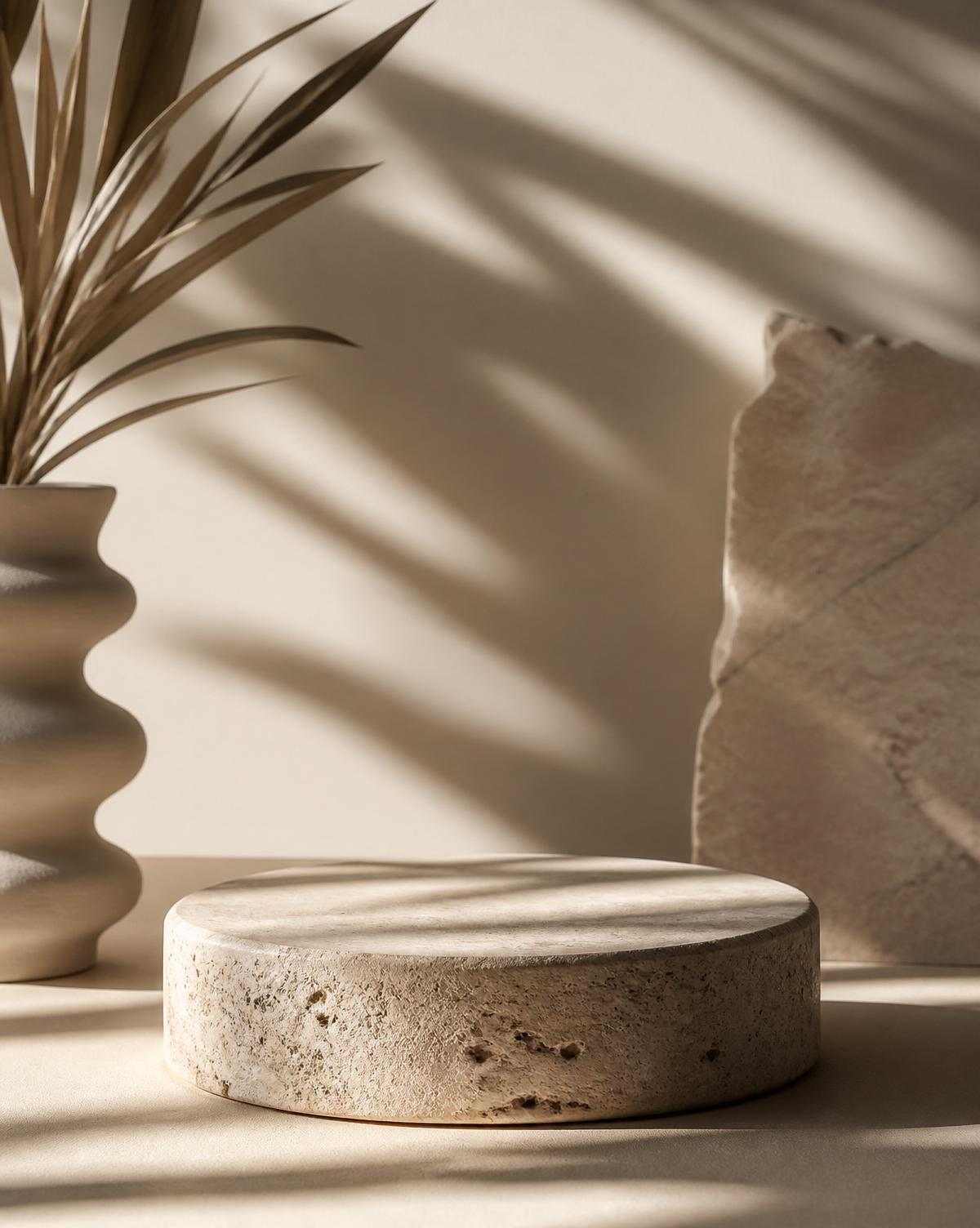 Ten professional NOOSH brushes laid on cream linen.